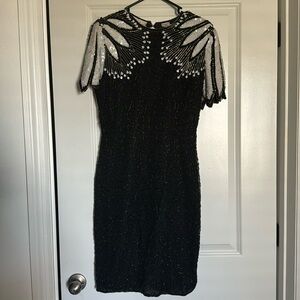 Beautiful silk beaded vintage dress